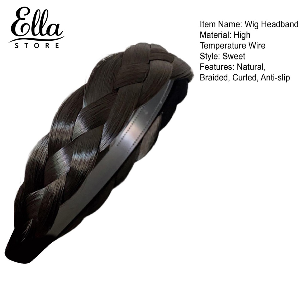 Băng Đô Cài Tóc Giả Thắt Bím Xương Cá Gọn Nhẹ Tự Nhiên 123