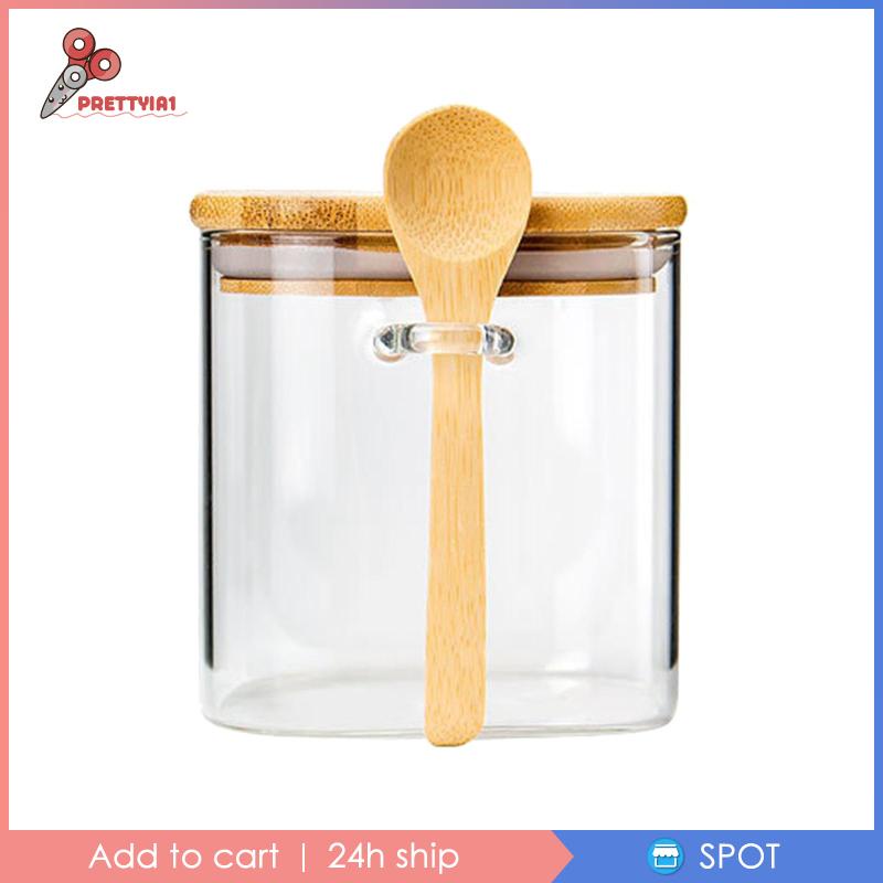 1 Hộp Đựng Gia Vị Bằng Thủy Tinh Trong Suốt Kín Khí Cho Nhà Bếp