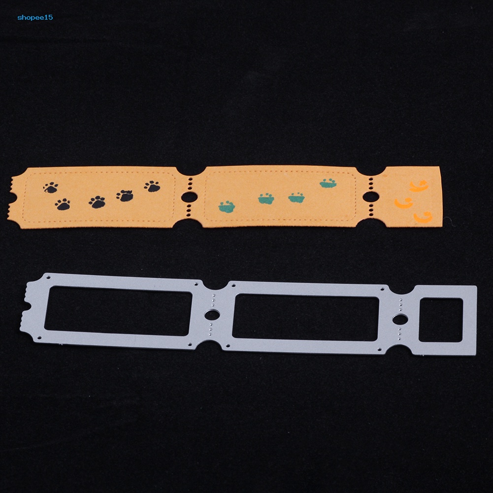 Khuôn Cắt Giấy Làm Từ Kim Loại Hình Con Dấu Trang Trí Scrapbook