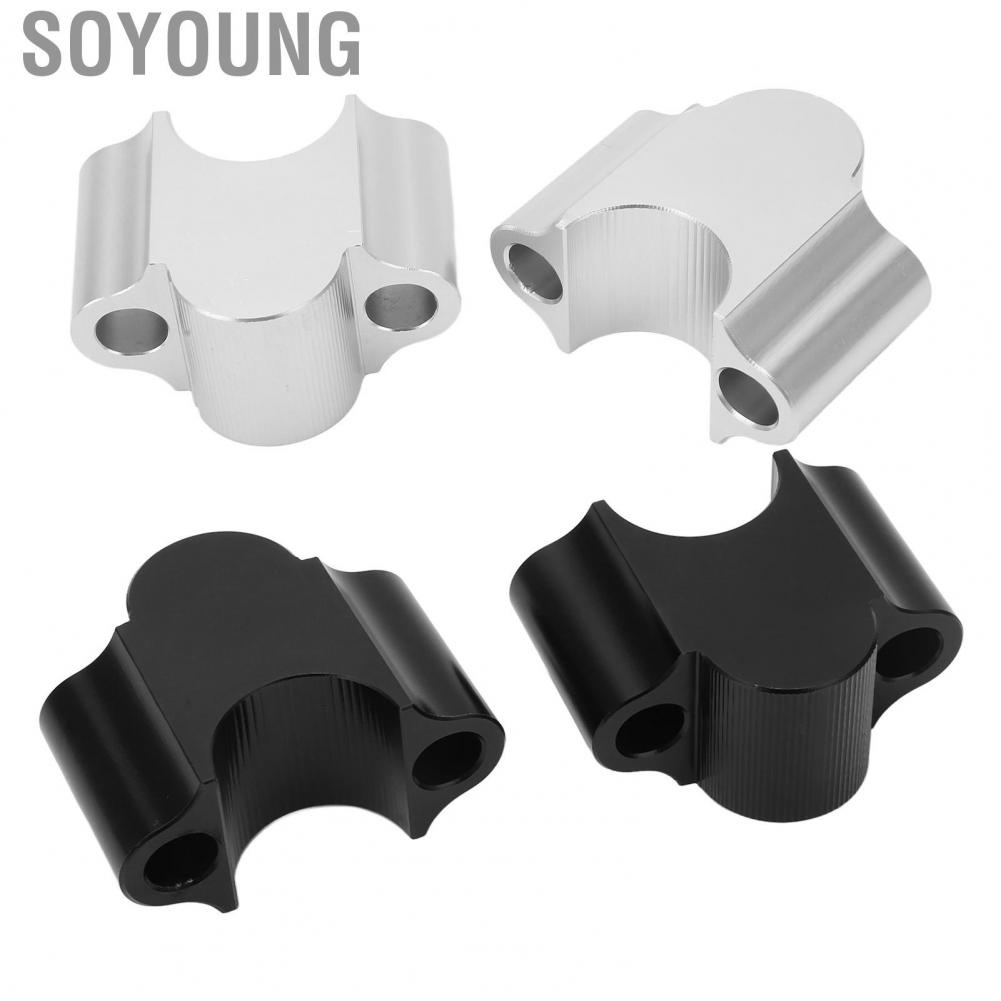 Soyoung 7/8in Handlebar Risers  Dirt Bike Handlebar Mount Clamp Wearproof Universal  for TRX450 TRX400 TRX350