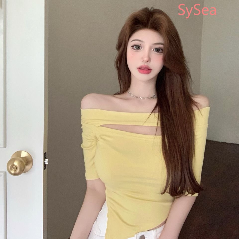 Áo Kiểu Dáng Ngắn Phong Cách Thời Trang Mùa Hè Hàn Quốc Dành Cho Nữ