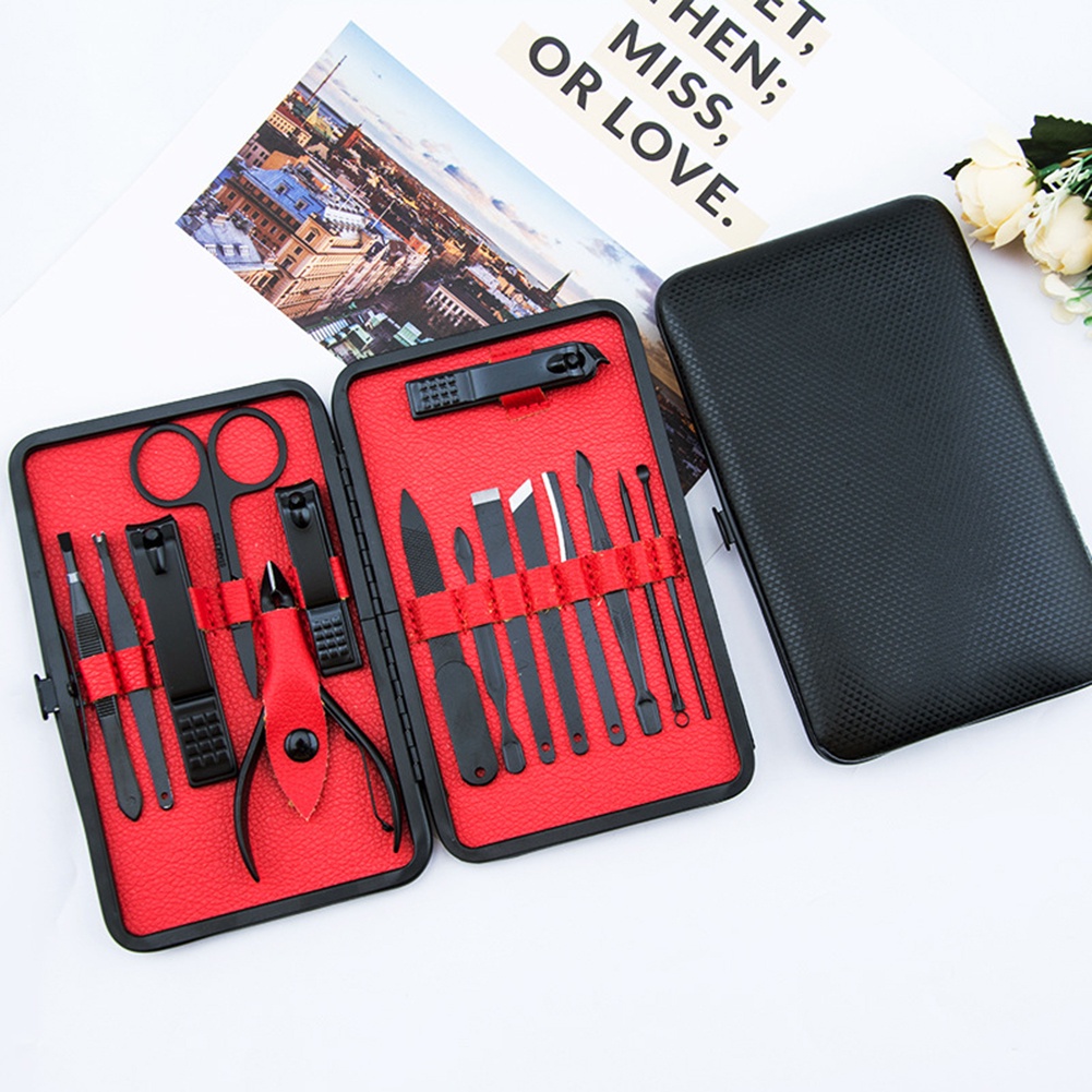 Bộ 15 Dụng Cụ Chăm Sóc Móng Tay Bằng Thép Không Gỉ