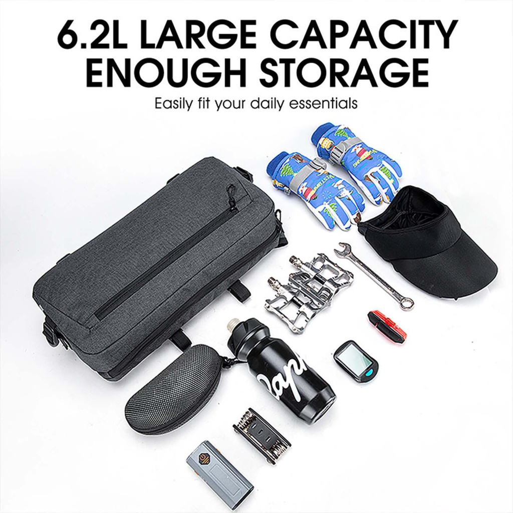 Túi Đeo Chéo Sức Chứa Lớn Thiết Kế Phản Quang Gắn Khung Xe Đạp MTB