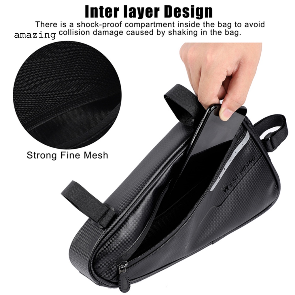 Túi Đựng Đồ Chống Biến Dạng Nhanh Gắn Khung Xe Đạp Tiện Lợi