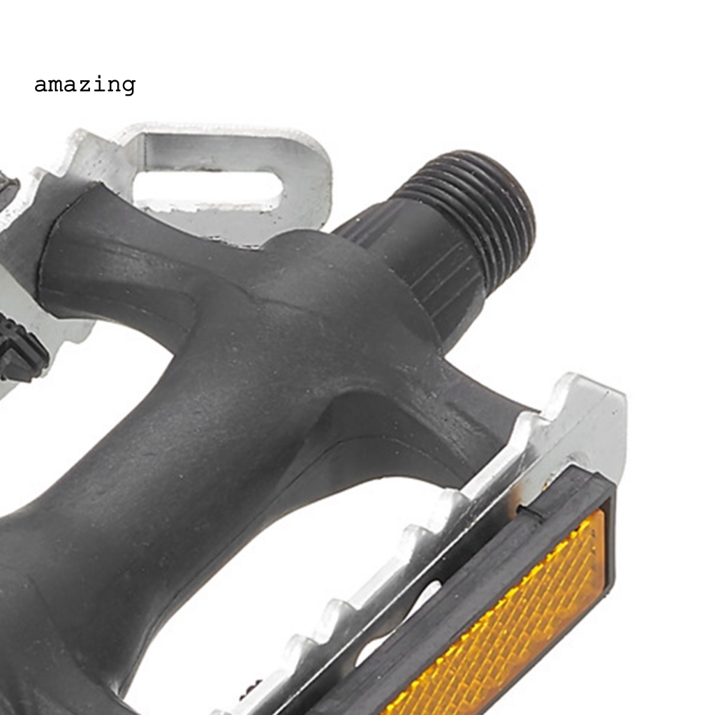 1 Cặp Bàn Đạp Xe Đạp Siêu Nhẹ Màu Sắc Bạc Thiết Kế Đục Lỗ Tiện Dụng