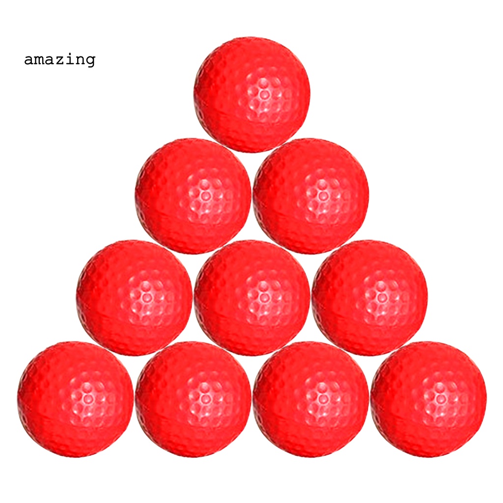 Set 10 Quả Bóng Golf Bằng Xốp Mềm Dùng Luyện Tập Trong Nhà