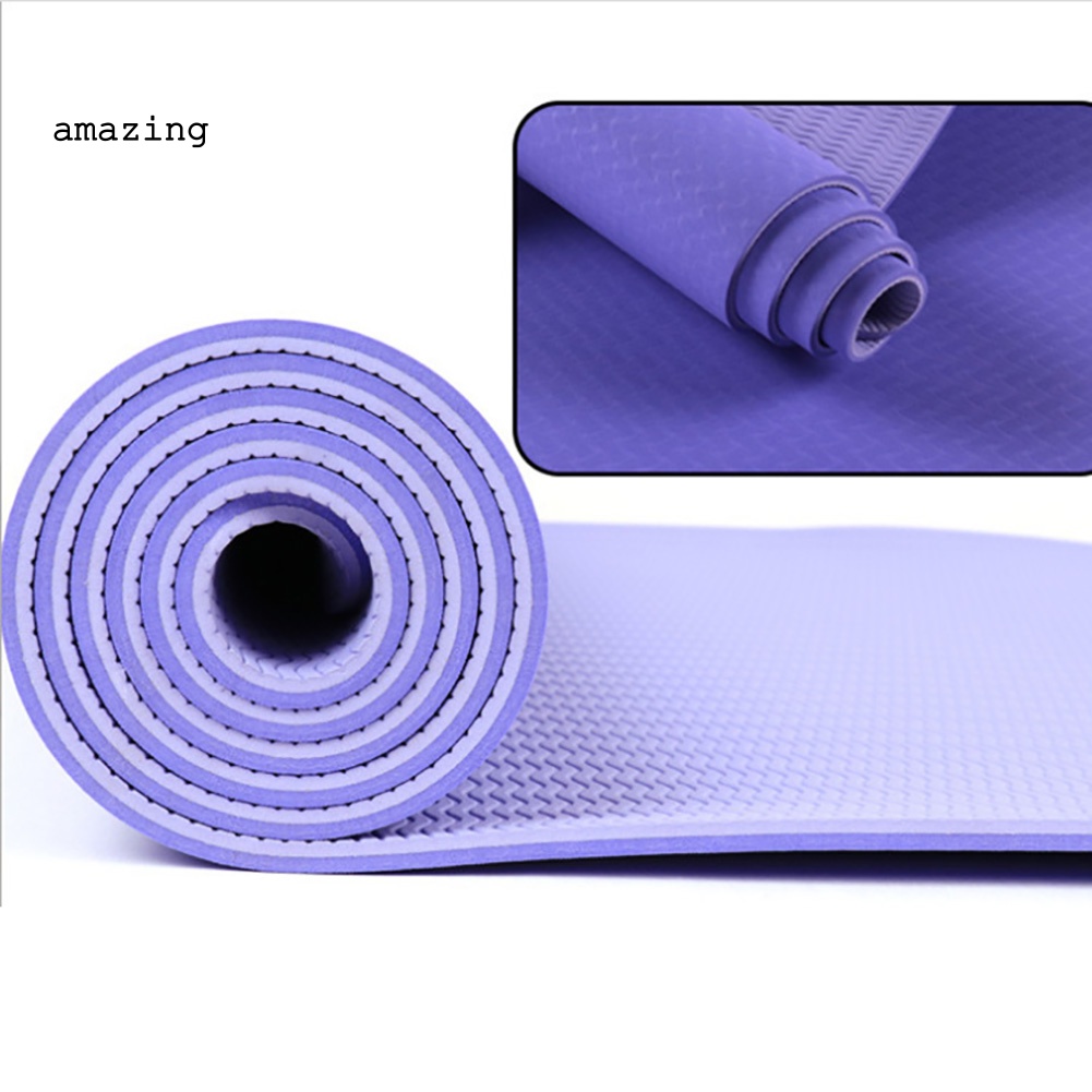 Thảm Tập Yoga / Pilates / Tập Gym / Thể Dục Tại Nhà Chống Trượt Bằng Chất Liệu TPE