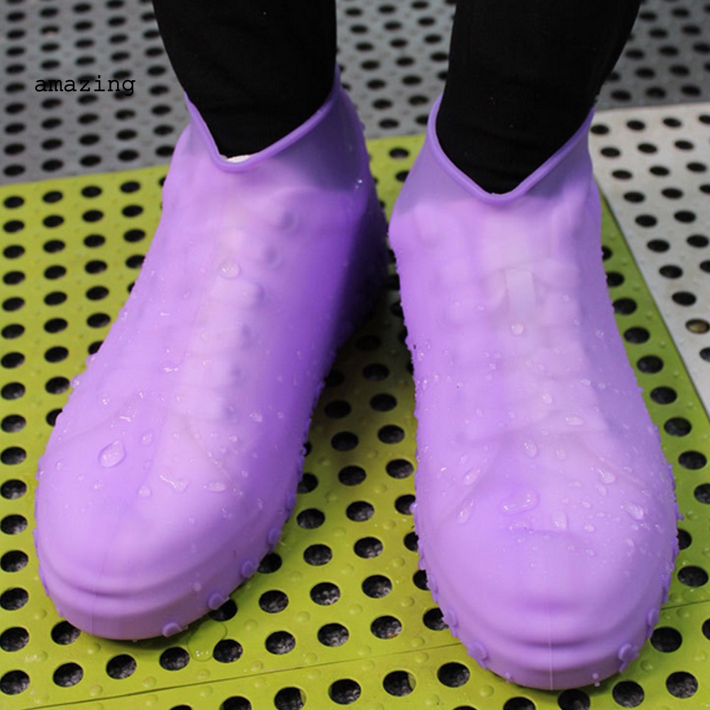 Vỏ Bọc Giày Đi Mưa Bằng Silicon Co Giãn Chống Thấm Nước Có Thể Tái Sử Dụng