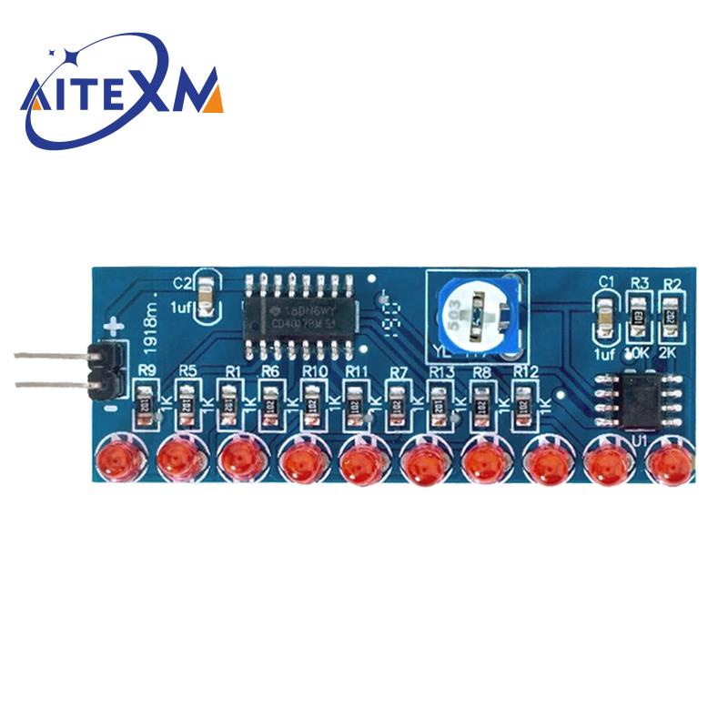 Bộ Mô Đun Đèn LED Thông Minh Ne555 + CD4017 Cho Phòng Thí Nghiệm Trẻ Em