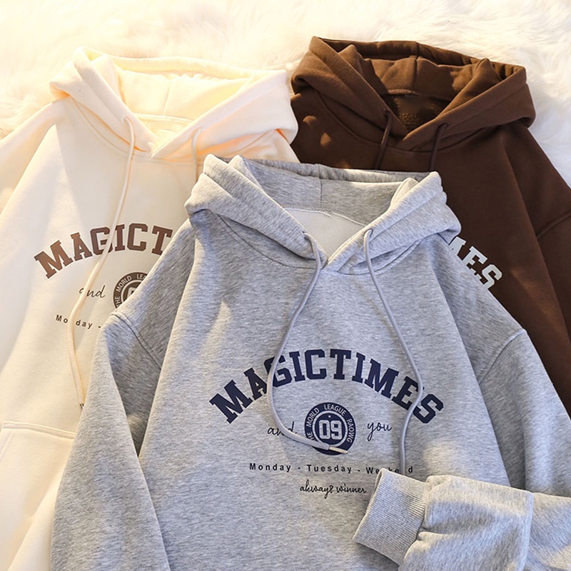 Áo Hoodies Phong Cách Hàn Quốc Plus Size S-3XL