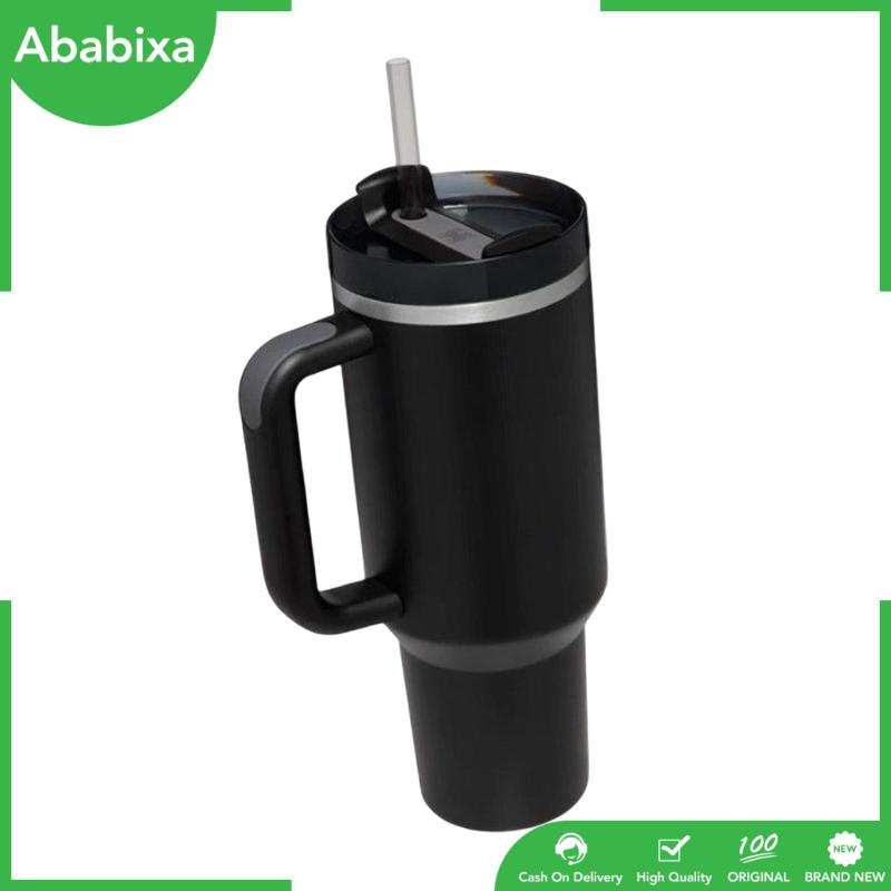 Cốc Uống Cà Phê Nóng Lạnh 40oz Bằng Inox Có Tay Cầm Tiện Dụng Mang Theo Du Lịch Cho Nam Và Nữ