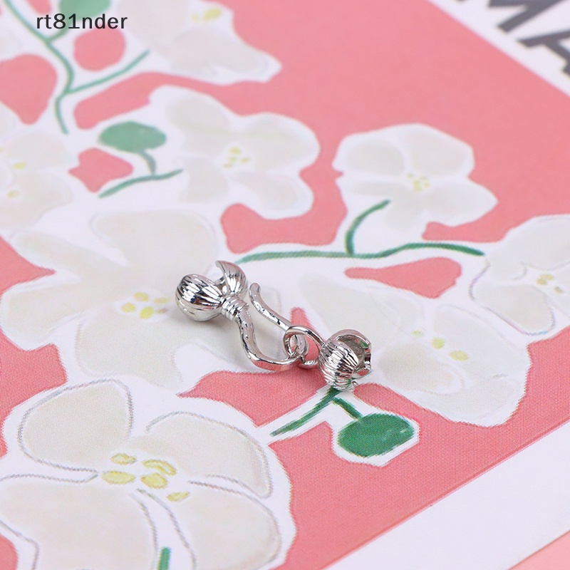 Rt Set 5 Kẹp Nối Bằng Đồng Thau Màu Vàng Dùng Làm Trang Sức