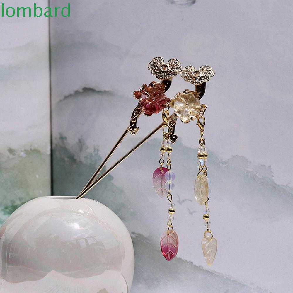 Trâm Cài Tóc Hợp Kim Hình Hoa Lá Phong Cách Cổ Điển Cho Nữ