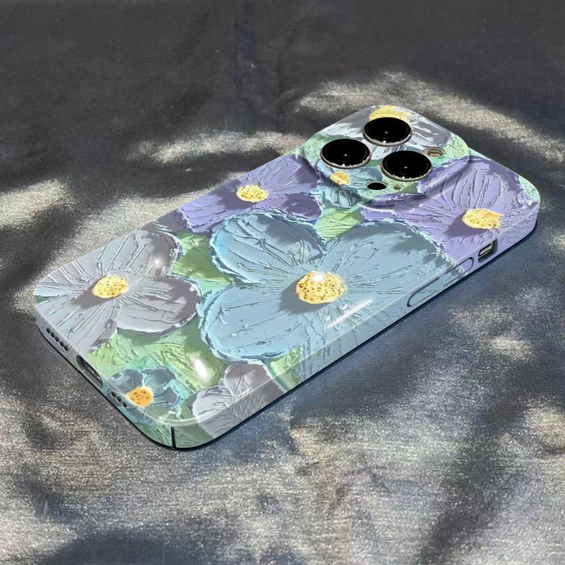 Ốp Điện Thoại Cứng Họa Tiết Tranh Sơn Dầu Sáng Tạo Cho Iphone 12 8pxsmax11 14pro 13 SB6G