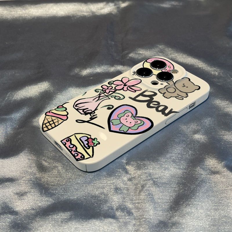 Ốp Điện Thoại Cứng Họa Tiết Chú Gấu Nhỏ Dễ Thương Cho Iphone Xr / 7 11 14813iPhone12 Xsmax JMFF