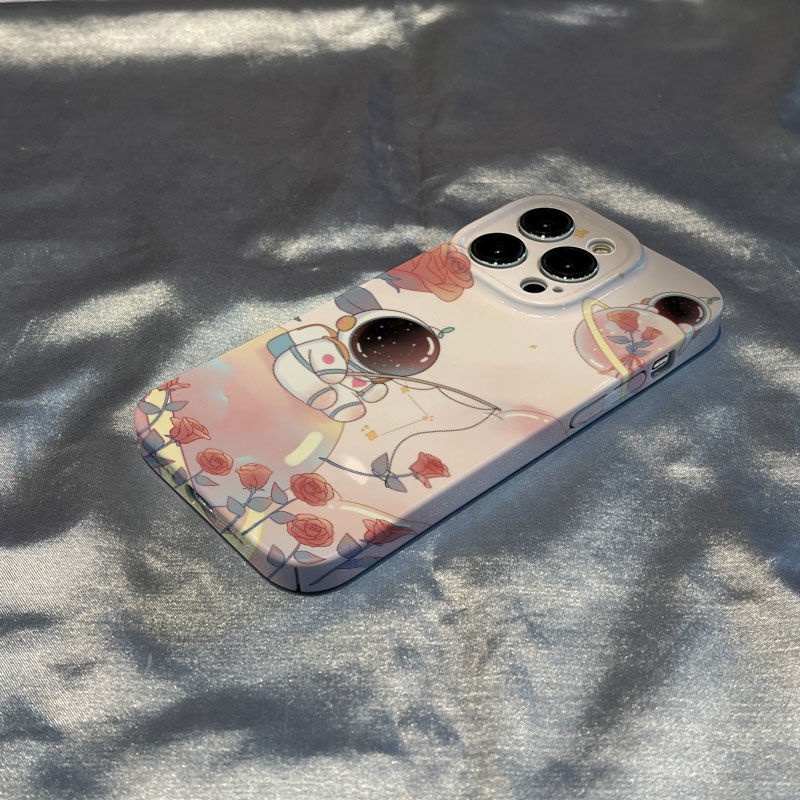 Ốp Điện Thoại Họa Tiết Hành Tinh / Hoa Hồng / Hành Tinh Cho iPhone 813prox 127 11 14max X7O6