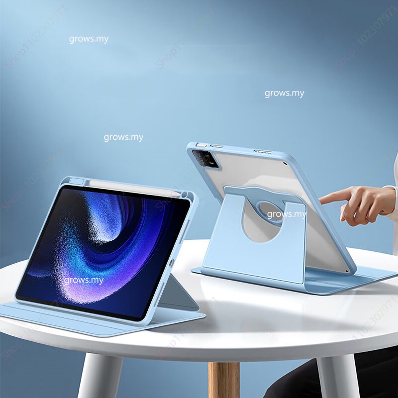 Bao Da Máy Tính Bảng Xoay 360 Độ Thông Minh Cho Xiaomi Pad 6 Mi Pad 6 Pro Case 11 inch 2023 Xiaomi Pad5 Pro Redmi Pad 10.61 ''