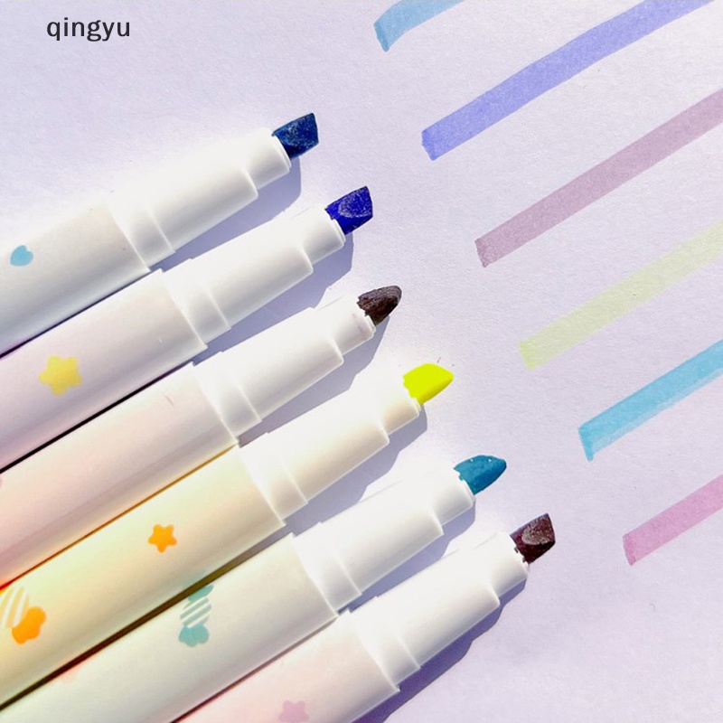 Bộ 6 Bút Dạ Quang Hình Anime My Melody Kuromi Pochacco Dễ Thương Cho Học Sinh