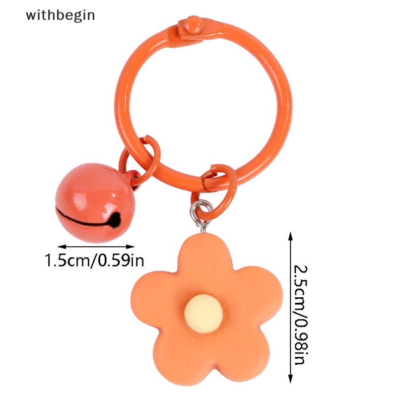 1 Móc Khóa Resin Thủ Công Hình Hoa Nhiều Màu Dễ Thương