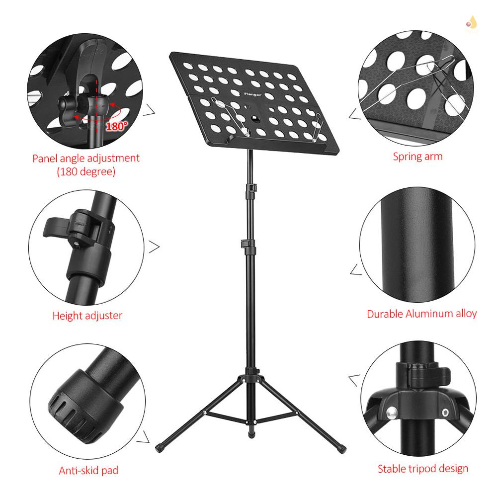 Giá Đỡ Tripod FL-05R Bằng Hợp Kim Nhôm Chống Thấm Nước Kèm Túi Đựng Tiện Dụng Cho Đàn Guitar Orchestra Violin