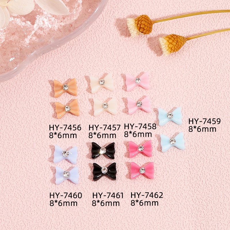 Phụ Kiện Nơ Đính Đá Trang Trí Móng Tay Diy