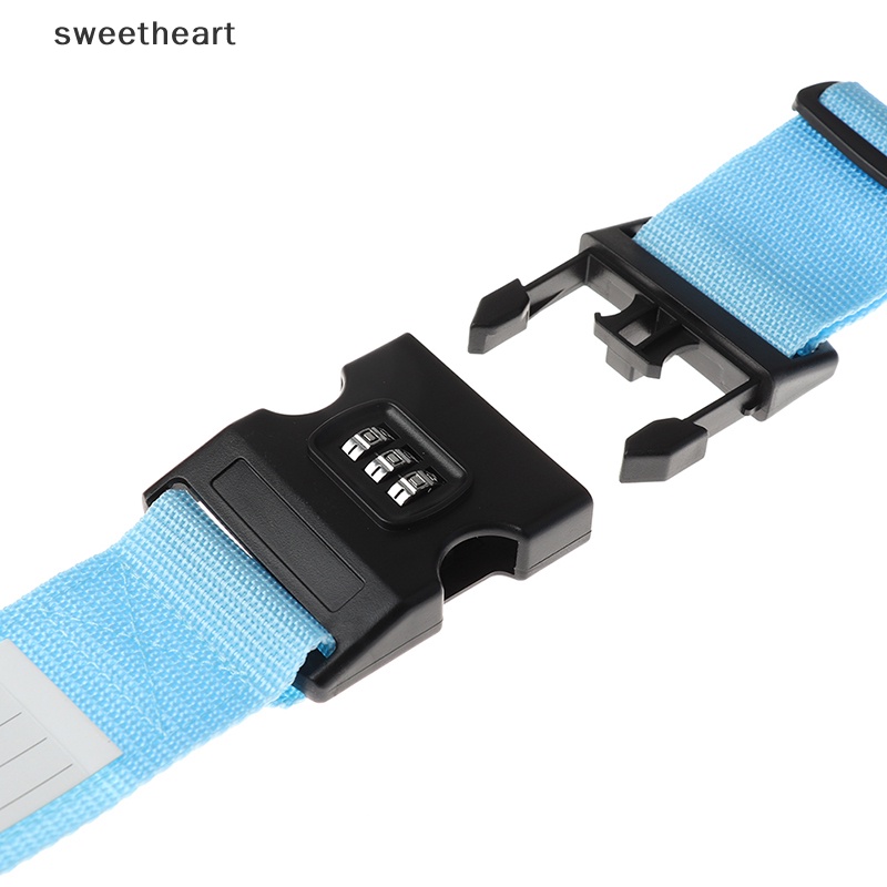 [Sweetheart] 1PC du lịch hành lý vali an toàn khóa bền nylon đóng gói dây đeo vành đai New