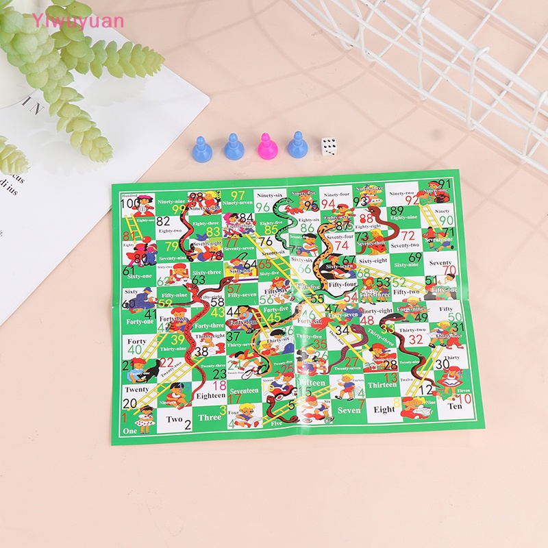 Bộ Trò Chơi Rắn Leo Thang Bằng Nhựa Cho Bé Mới