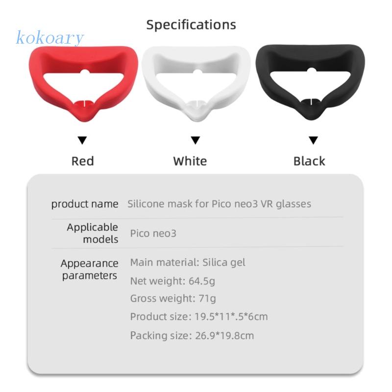 Ốp Bảo Vệ Mặt Chất Liệu Silicon Chống Mồ Hôi / Chống Vỡ Có Thể Giặt Sạch Cho Pico Neo 3 VR