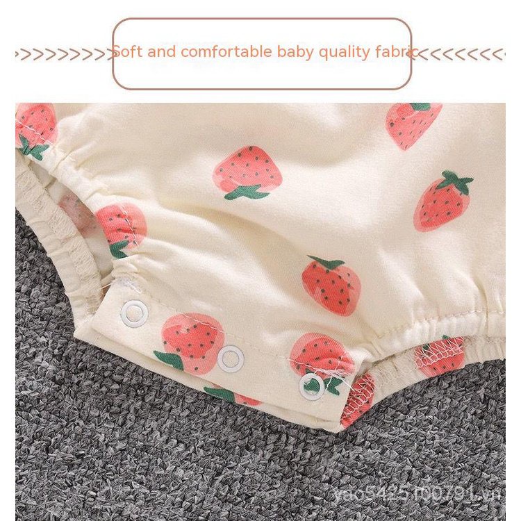 Bộ Áo Liền Quần Một Mảnh Siêu Dễ Thương Thời Trang Mùa Hè Cho Bé Sơ Sinh