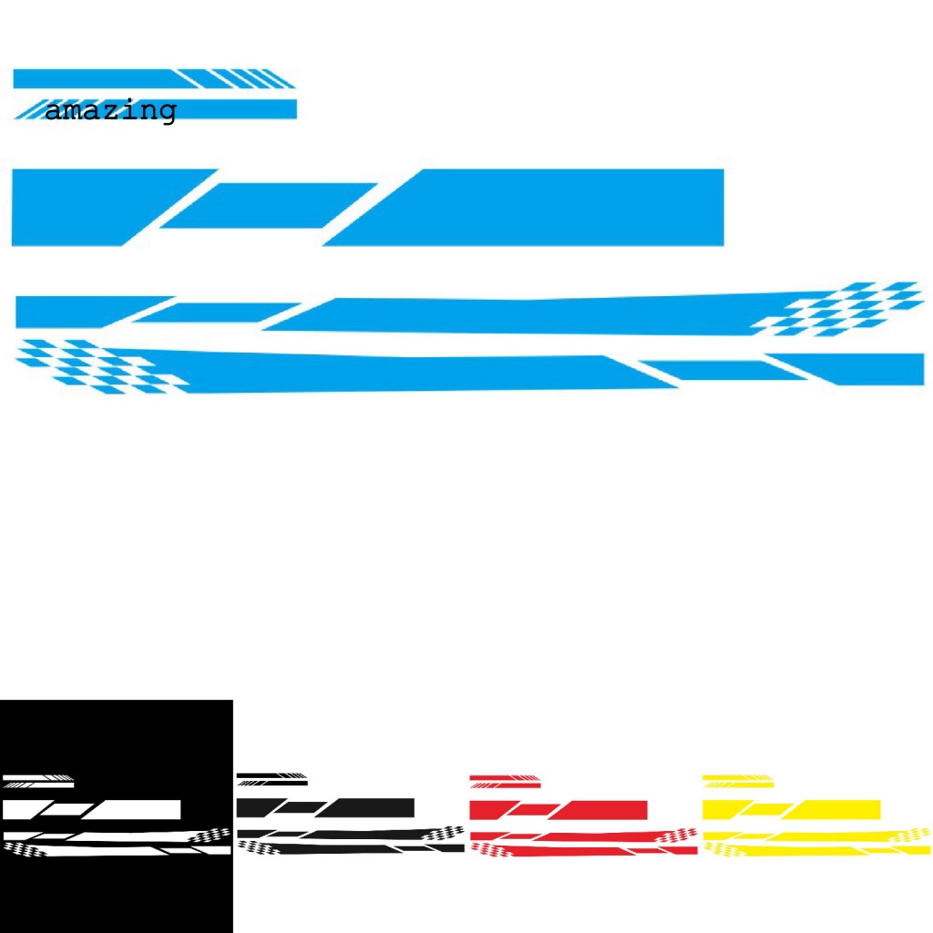 Set 5 Miếng Dán PVC Dài Kẻ Sọc Chống Nước Cho Gương Chiếu Hậu Xe Hơi