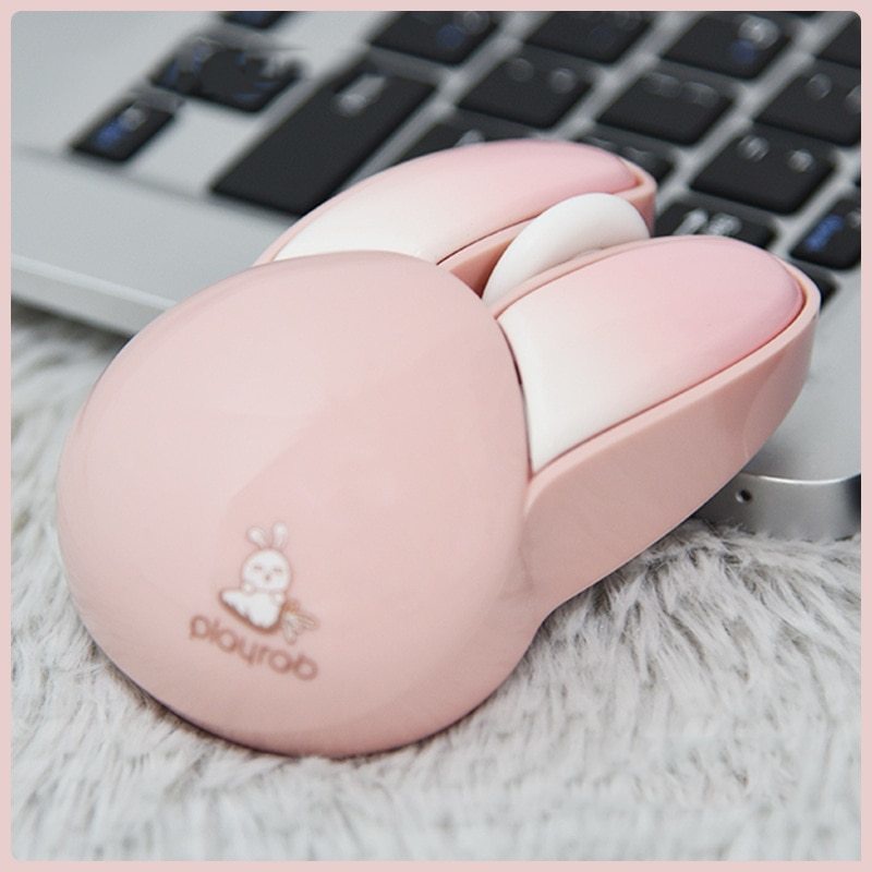 Chuột Không Dây Bluetooth 3D Hình Thỏ Dễ Thương Cho Laptop / PC