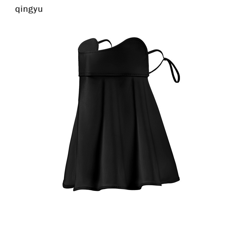 Khẩu Trang Lụa Lạnh Che Phủ Tai Và Cổ Chống Tia UV Bảo Vệ Mặt Khi Lái Xe Dành Cho Bạn Nữ