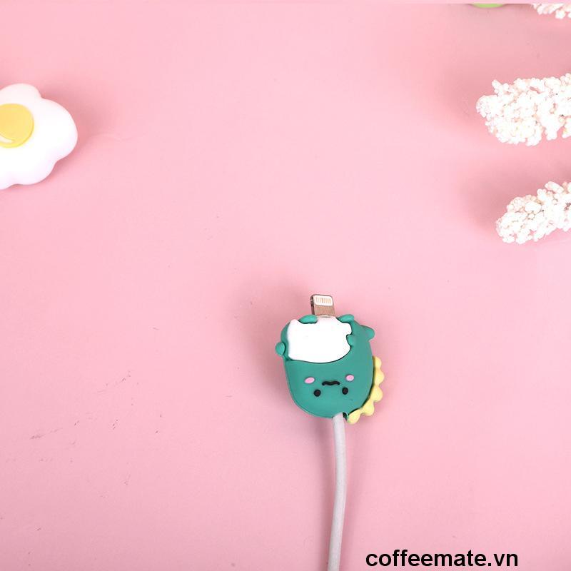 ⚡Phụ Kiện Bảo Vệ Đầu Dây Cáp Chống Đứt Hình Thú Dễ Thương Cho Apple Android