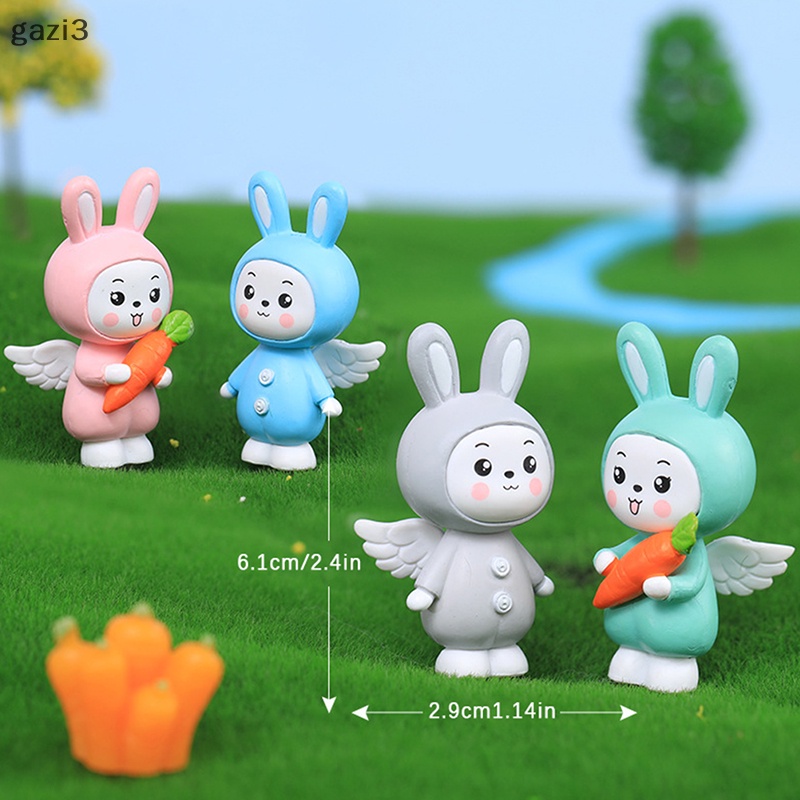 1 Thỏ Nhựa Dễ Thương Dùng Trang Trí Tiểu Cảnh / Vườn