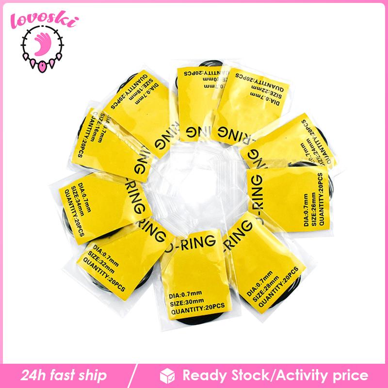 [Lovoski] 200 Vòng Đệm Lưng Đồng Hồ Chống Nước Nhiều Kích Cỡ Khác Nhau Sử Dụng Tại Nhà