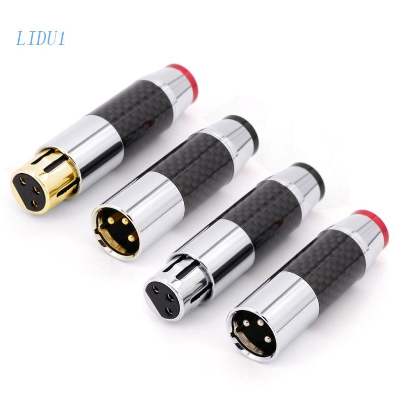 Đầu Nối Chuyển Đổi LIDU1 XLR 3Pin Mạ Vàng / Rhodium XLR Cho Loa