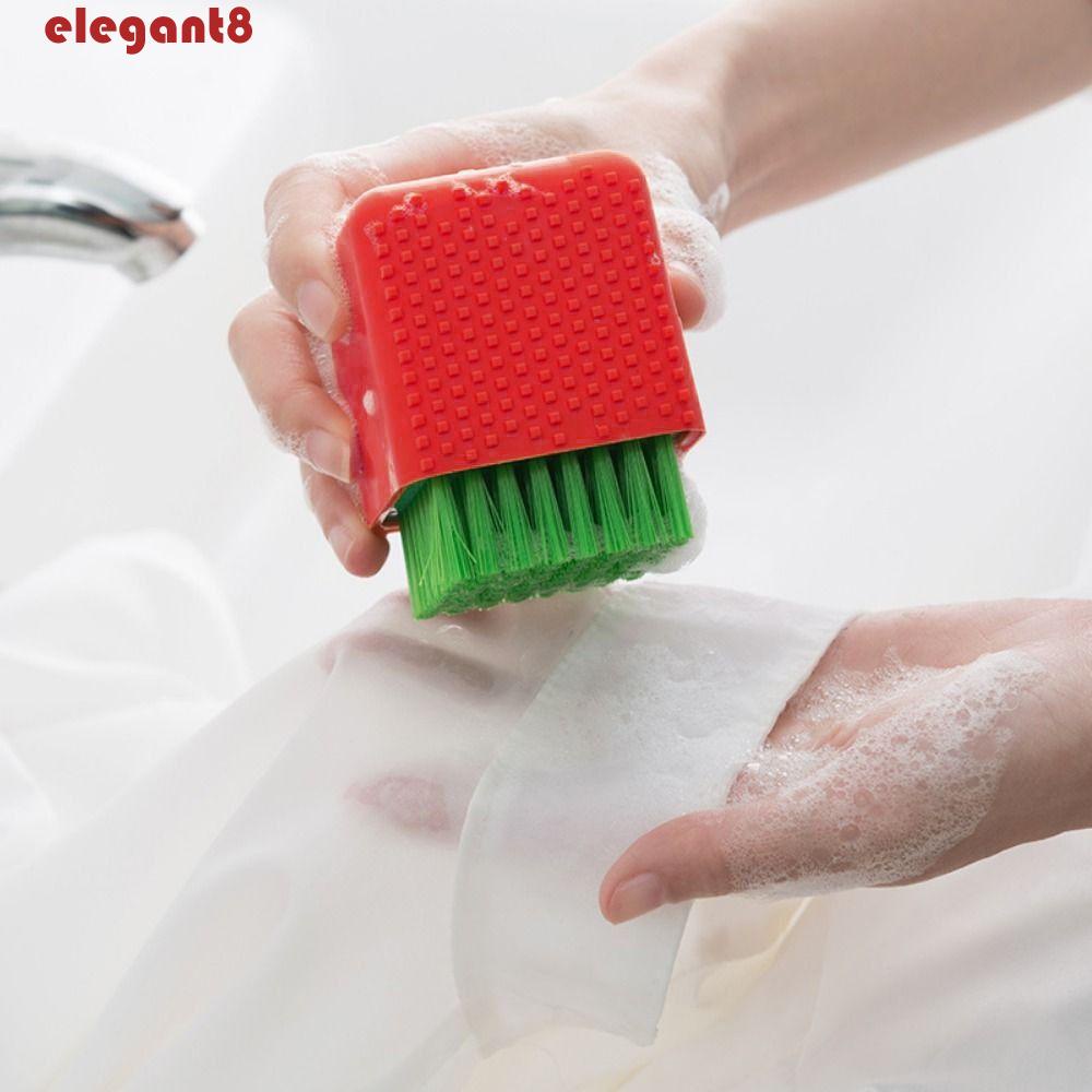 Bàn Chải Giặt Giày Mini Bằng Silicon Mềm Đa Năng Thanh Lịch