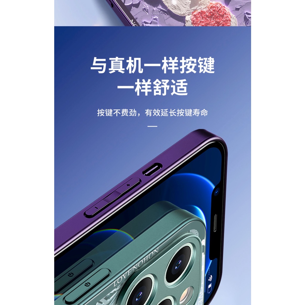 Ốp Điện Thoại Tranh Sơn Dầu Hình Gấu Và Hoa Phong Cách Đường Phố Chống Mài Mòn Cho Apple Iphone 14promax 14Pro 13