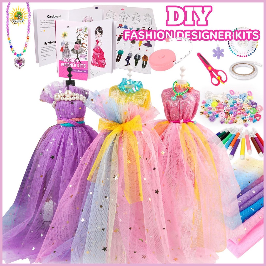 Bộ 639 Phụ Kiện May Vá Thủ Công Cho Bé 8-12 Tuổi