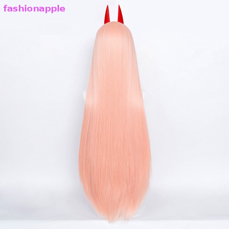 Bộ Tóc Giả Dài Màu Cam Hồng Sợi Tổng Hợp Chịu Nhiệt Hóa Trang Nhân Vật Anime Makima Power