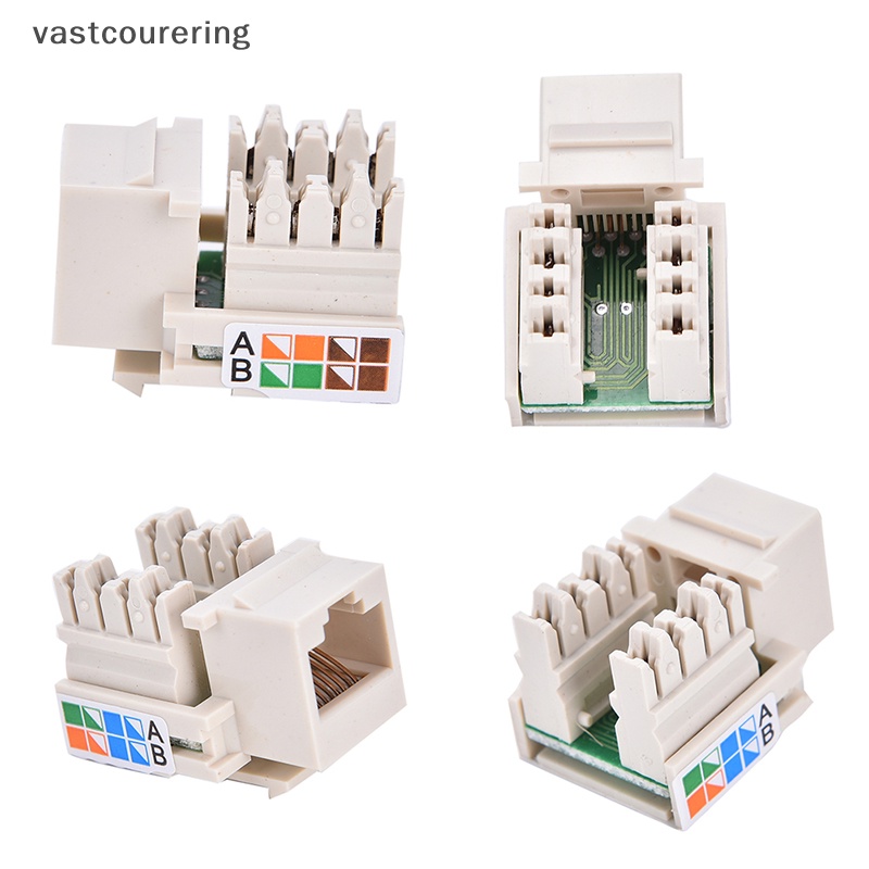 Giắc Nối Mạng RJ45 CAT5 RJ45 CAT5 Chất Lượng Cao  Giắc Cắm Và Đục Lỗ CAT5 RJ45 CAT5 Ethernet RJ45 Màu Trắng  Dụng Cụ Đục Lỗ Chuyên Dụng Cho Cat5 RJ45 RJ45