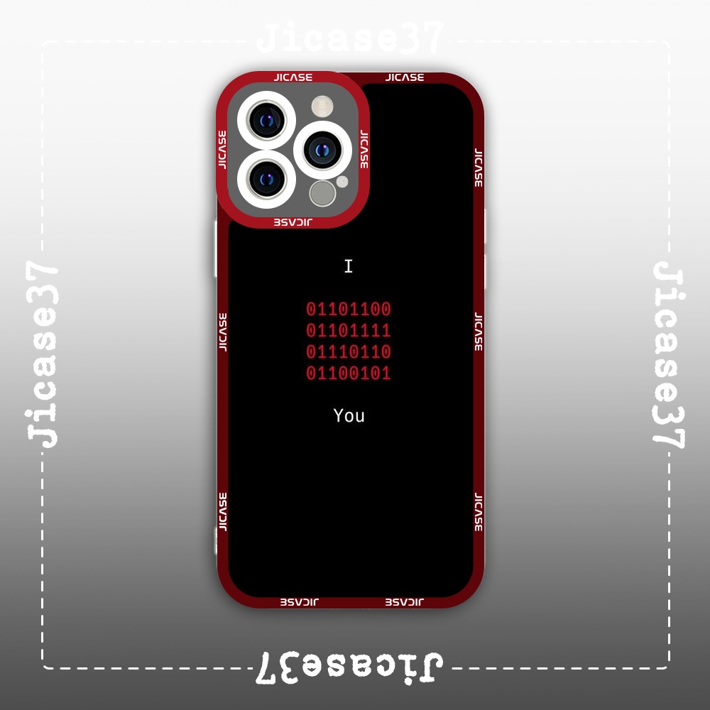 Ốp lưng iphone Cute Case Mã Code I Love You Tranh Số Hoá Digital Art Tặng Kèm Phụ Kiện Túi Xách MK Hình Cute Case