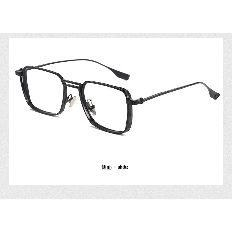 [-0°~-600°Kính Mát Gọng Vuông Chống Ánh Sáng Xanh Phong Cách Retro Cho Nam Nữ