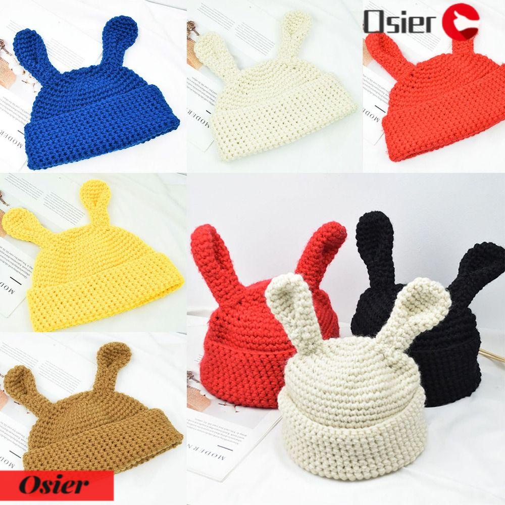 Mũ Tai Thỏ Dệt Kim Giữ Ấm Mùa Thu Đông Thời Trang 1