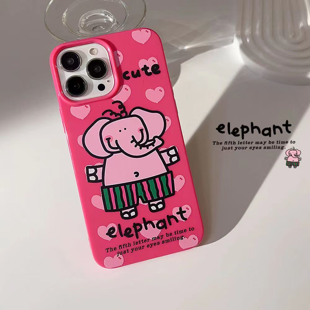 ✅Ốp Điện Thoại Mềm Họa Tiết Tranh Sơn Dầu Graffiti Màu Hồng Cho Iphone 8p 12Max 14Pro13 xr11 2IXW