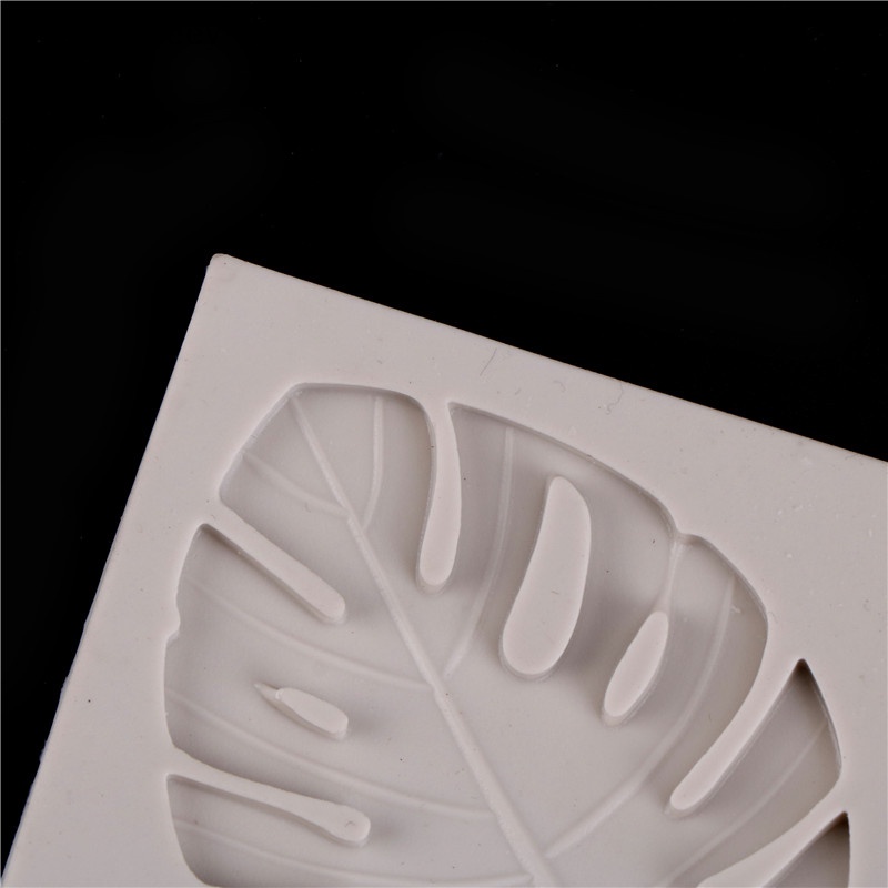 1 Khuôn Silicone Làm Bánh Hình Rùa / Lá Thời Trang DIY