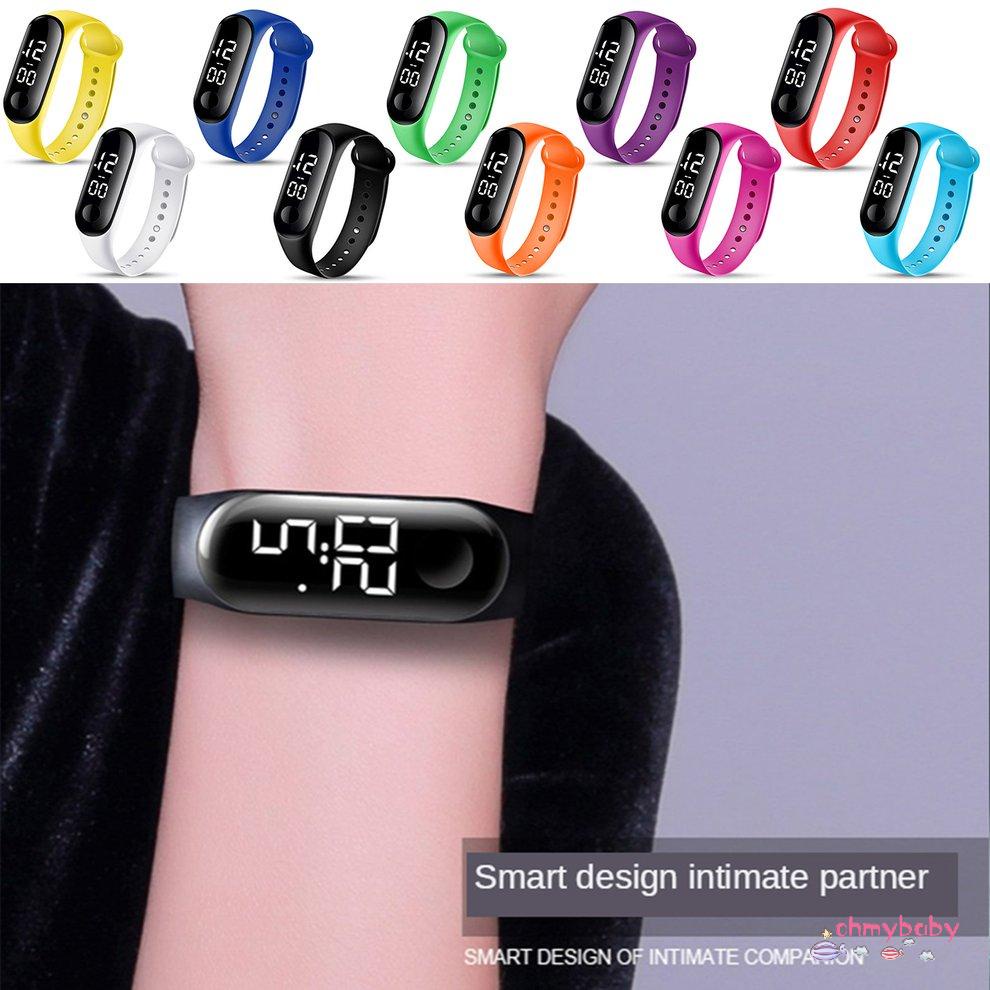 [Trong kho] Đồng Hồ Kỹ Thuật Số Đèn LED Ánh Sáng Trắng Màn Hình Cảm Ứng Chống Nước Nam Nữ Thể Thao Mặt Cao Cấp [P/1]