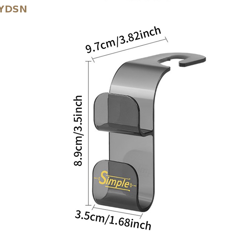 [YDSN] Set 2 Móc Treo Túi Xách Gắn Ghế Ngồi Xe Hơi Thông Dụng RT