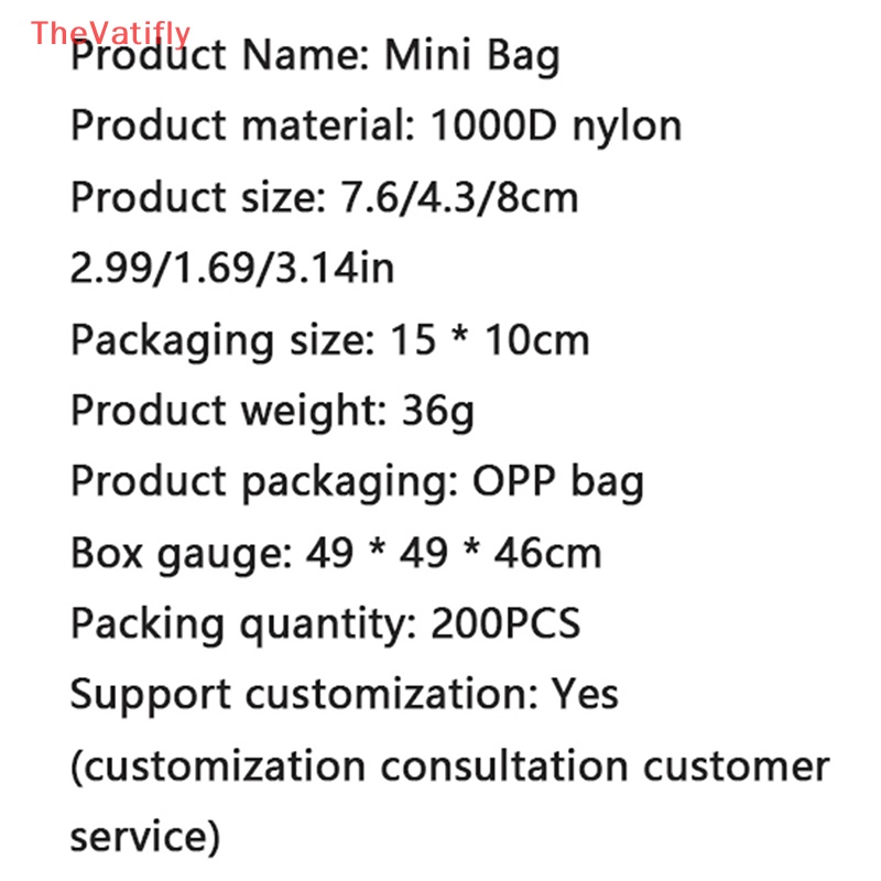 Ví Đựng Tiền Xu 1000D Mini Tiện Dụng Mang Theo Du Lịch Cắm Trại