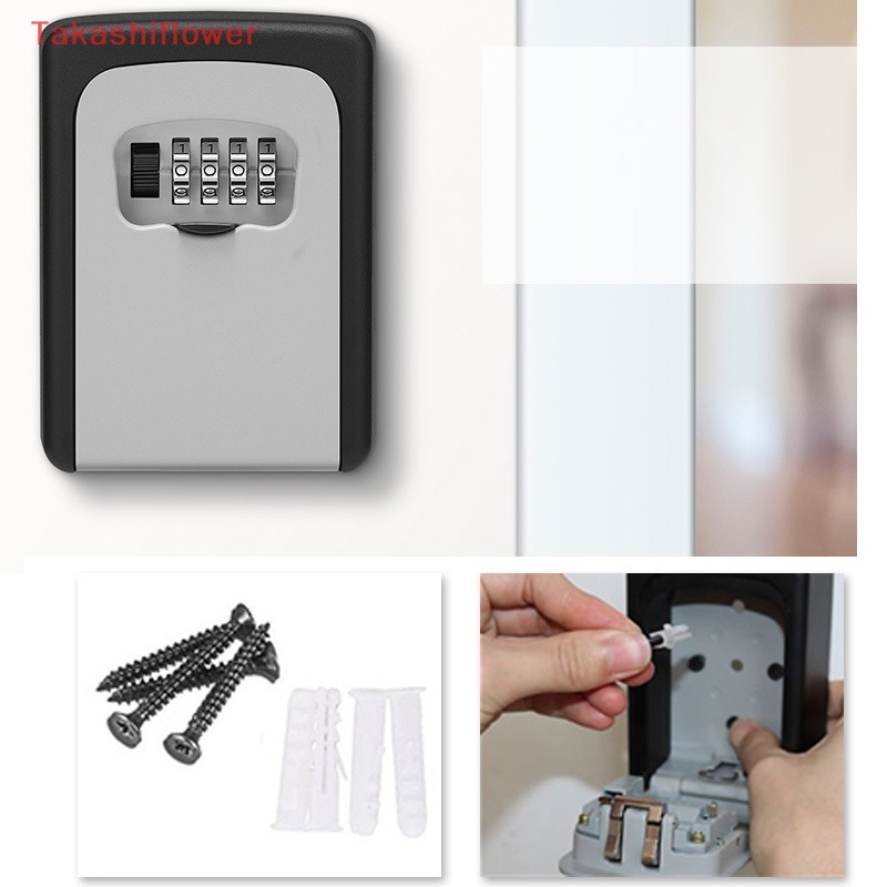 Hộp Đựng Chìa Khóa Gắn Tường Có Mật Khẩu Trang Trí An Toàn